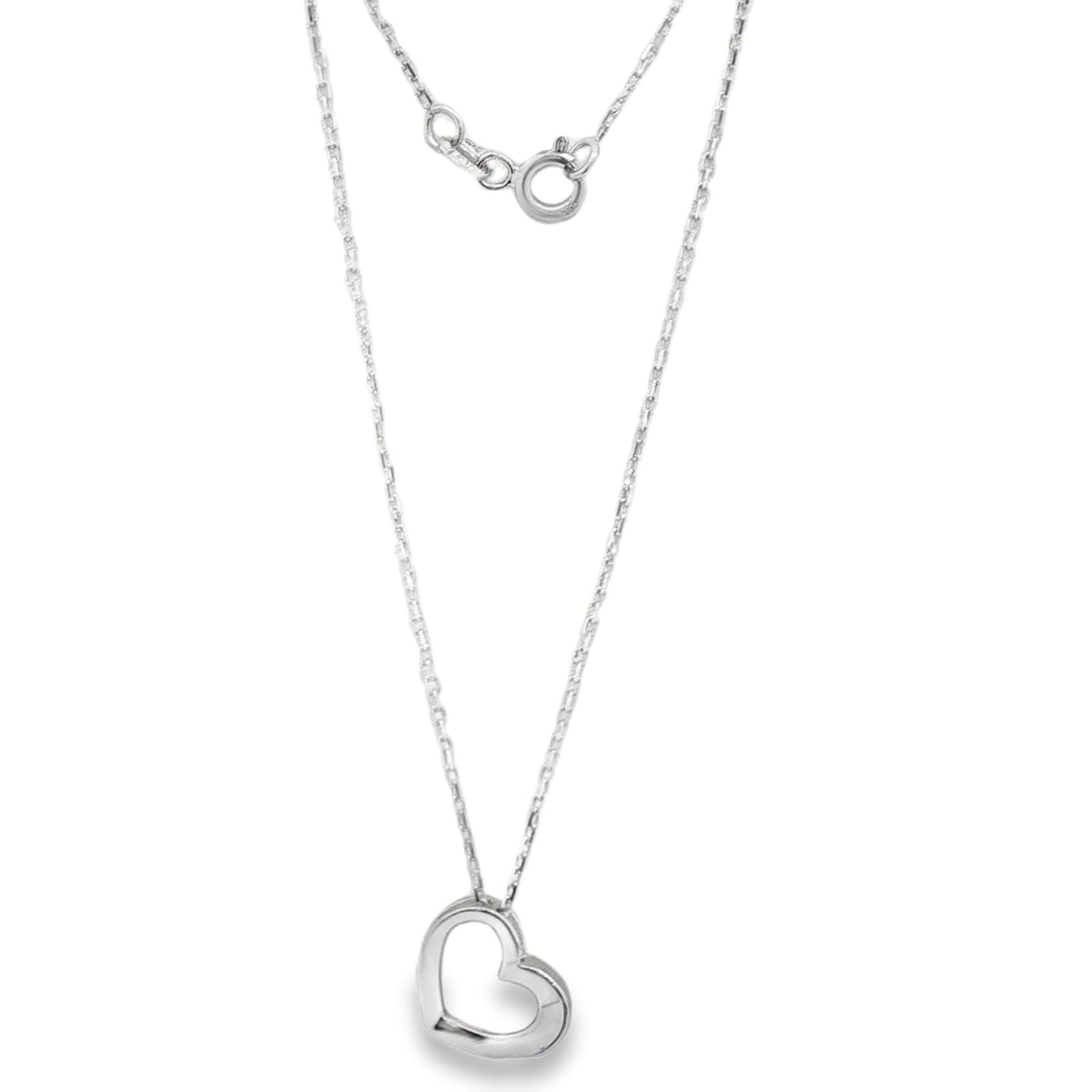 Jai's 14K White Gold Heart Necklace