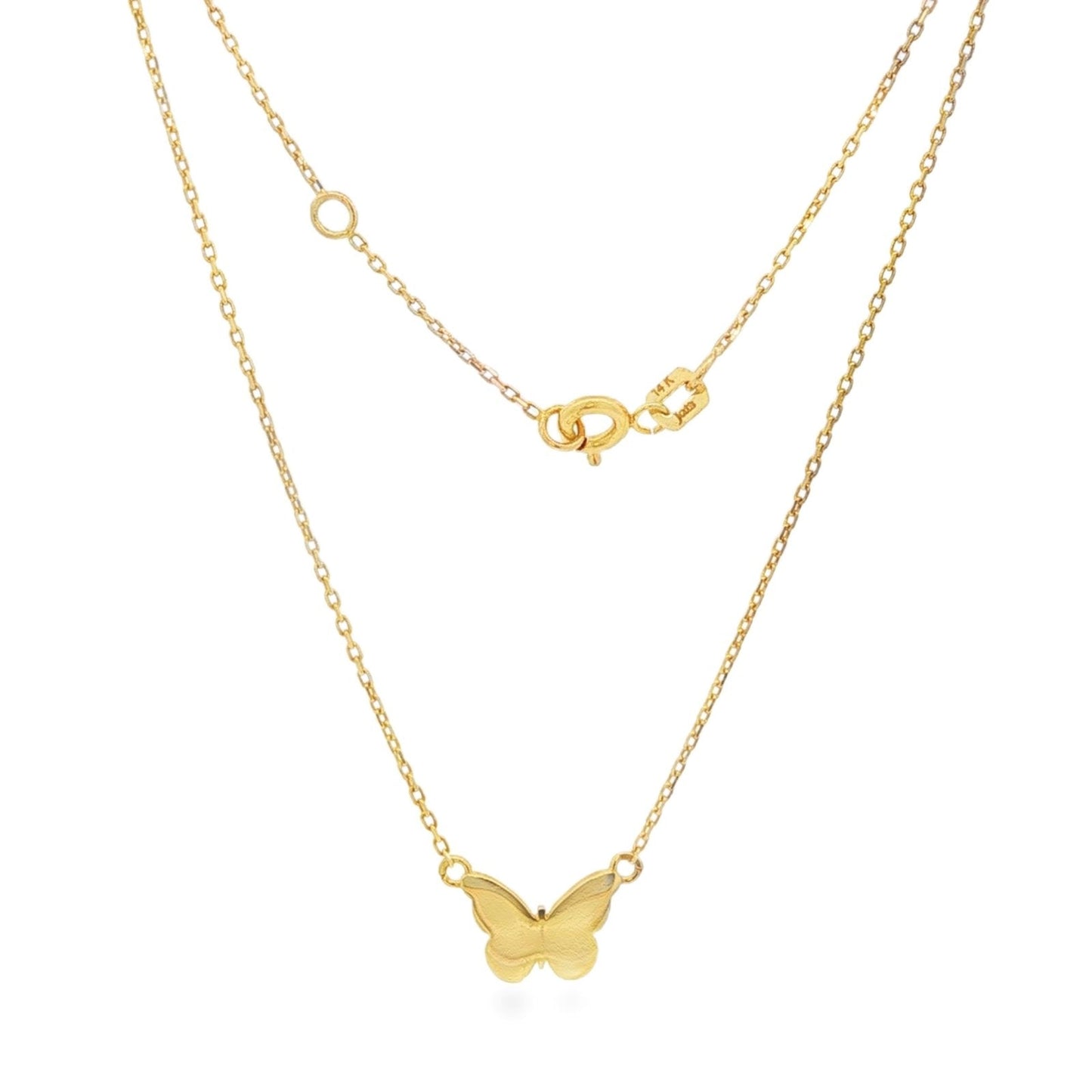Jai's 14K Yellow Gold Butterfly Necklace