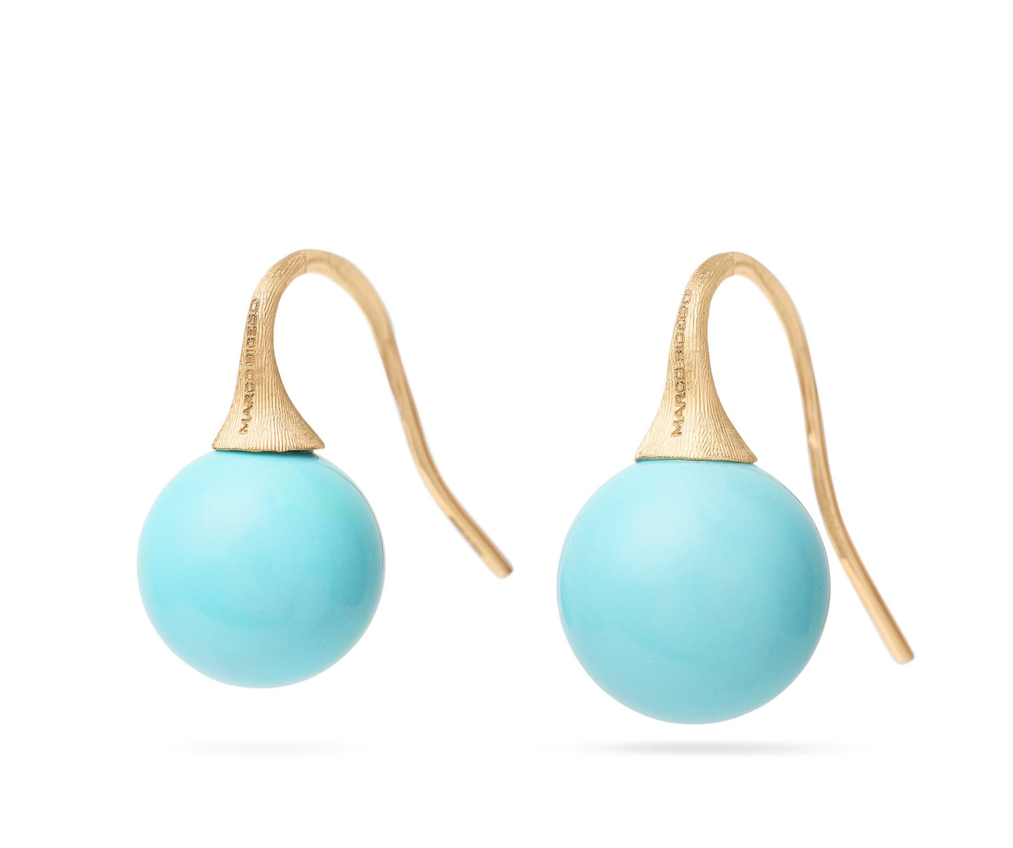 Marco Bicego's 18K Yellow Gold Africa Turquoise Drop Earrings