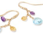 Marco Bicego's 18K Yellow Gold Paradise Gemstone & Diamond Drop Earrings