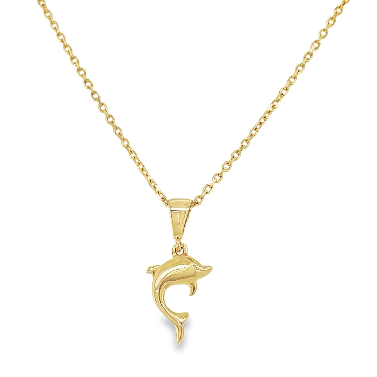 Jai's 14K Yellow Gold Dolphin Pendant
