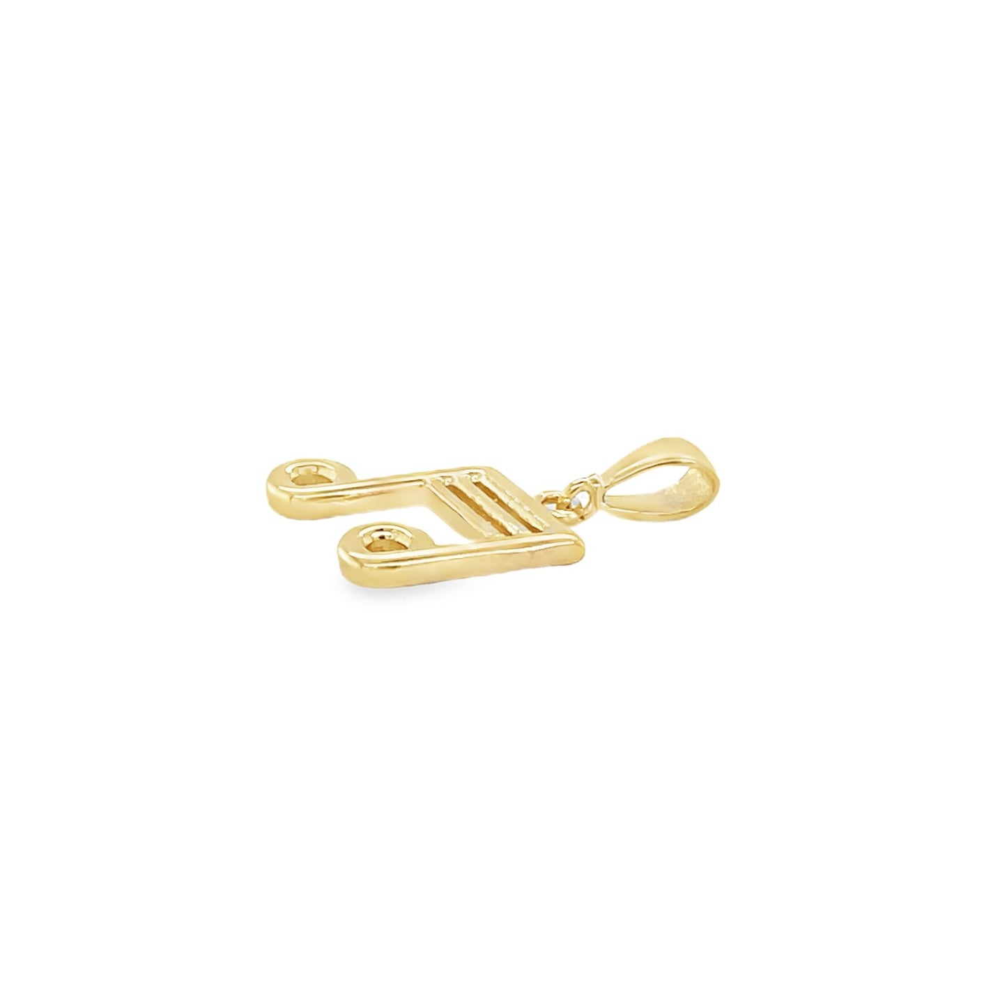 Jai's 14K Yellow Gold Musical Note Pendant