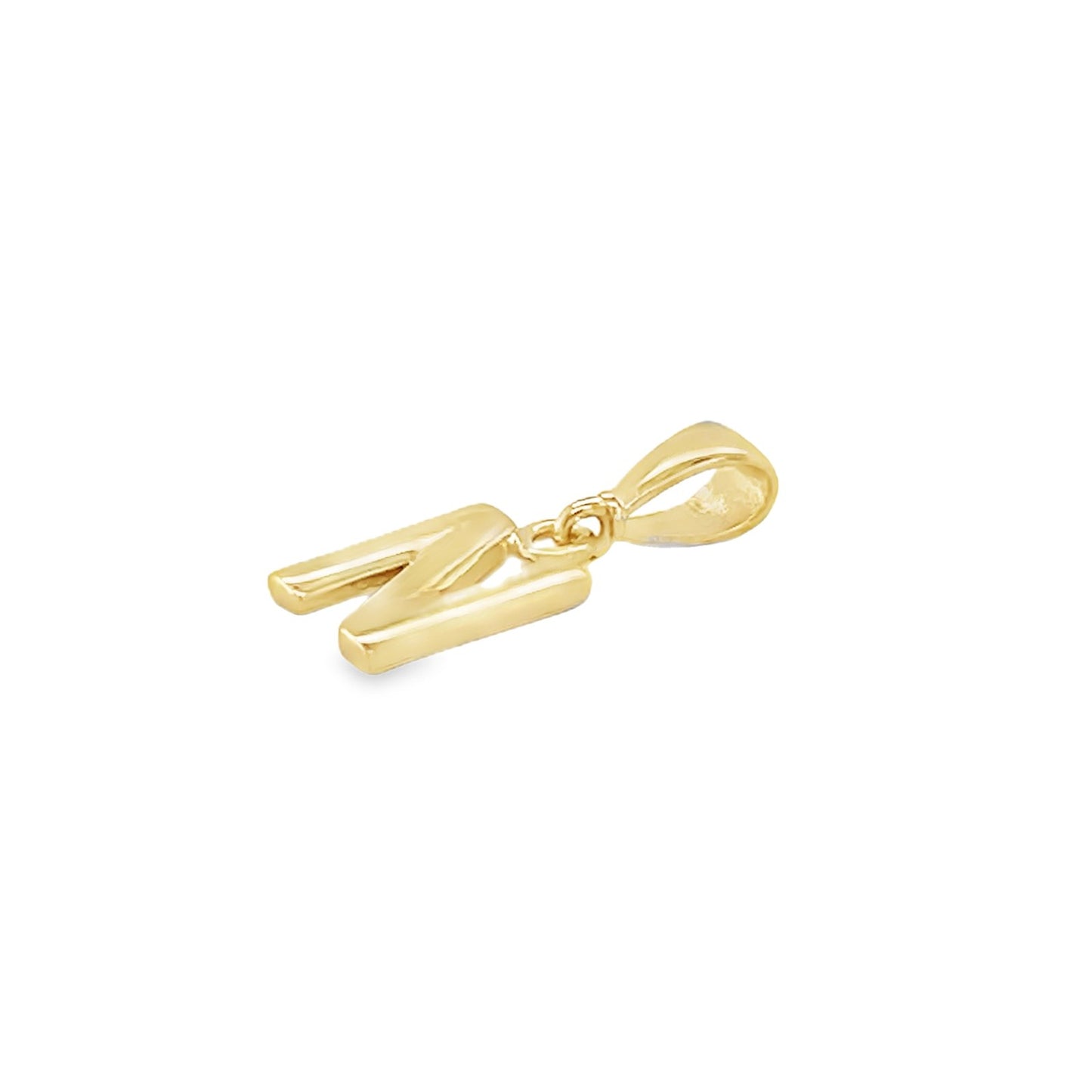 Jai's 14K Yellow Gold Initial N Pendant