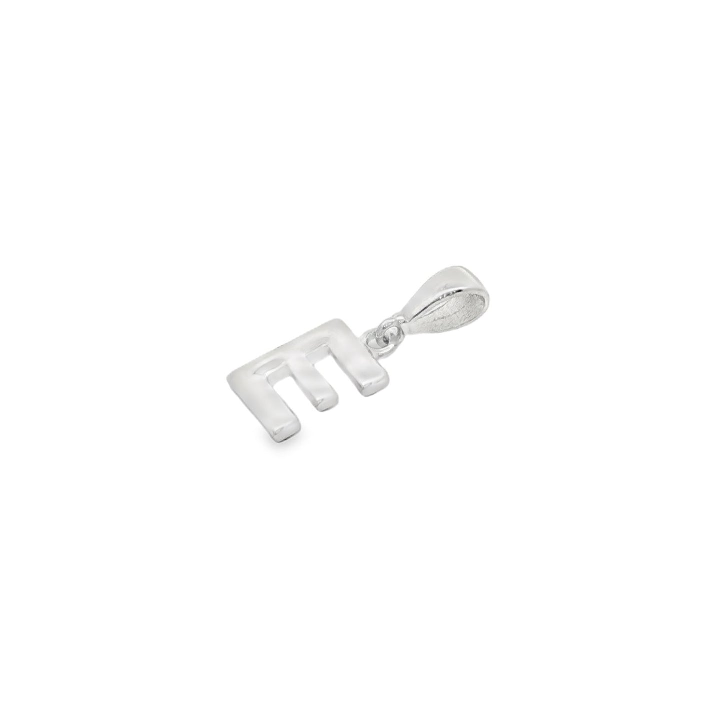 Jai's 14K White Gold Initial E Pendant
