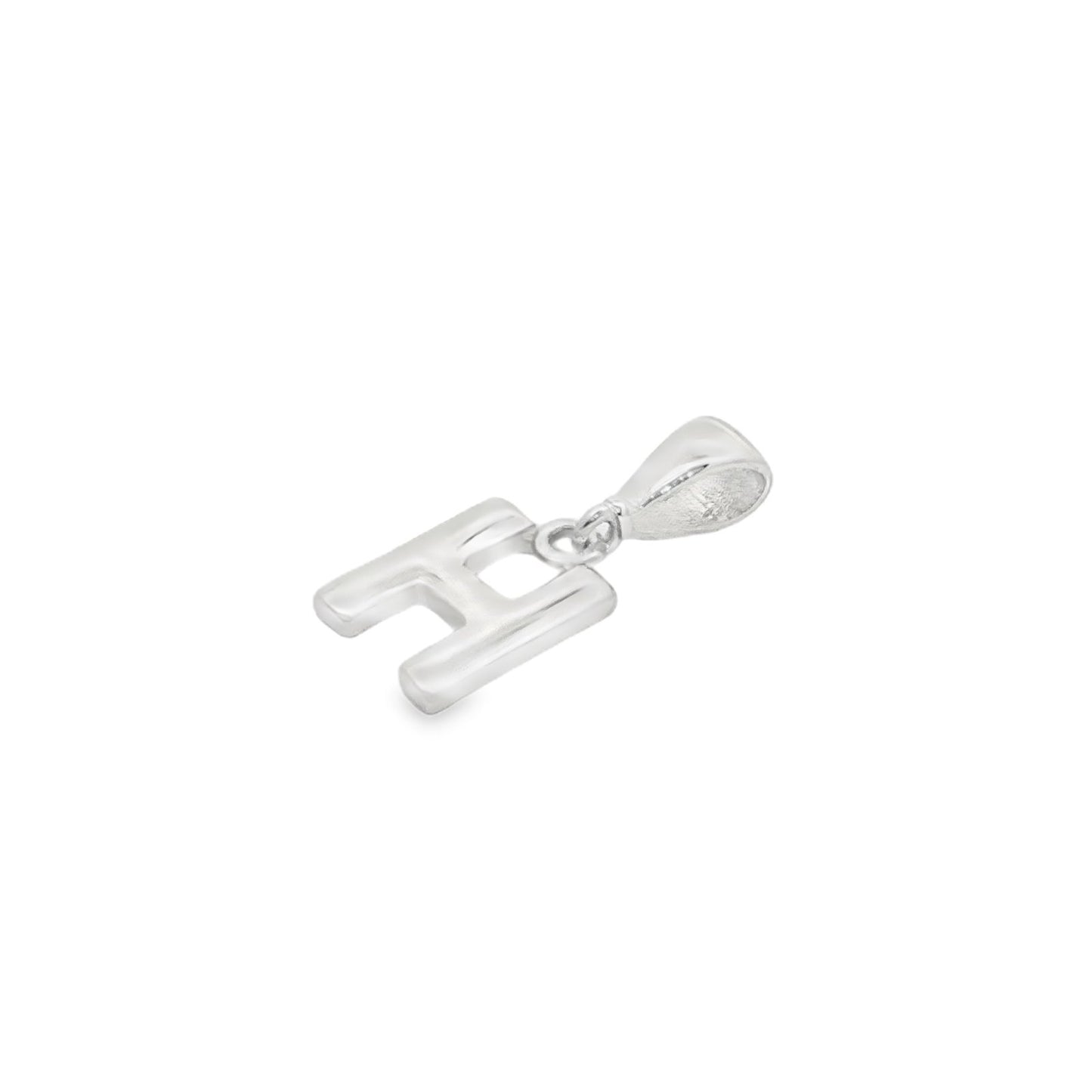 Jai's 14K White Gold Initial H Pendant