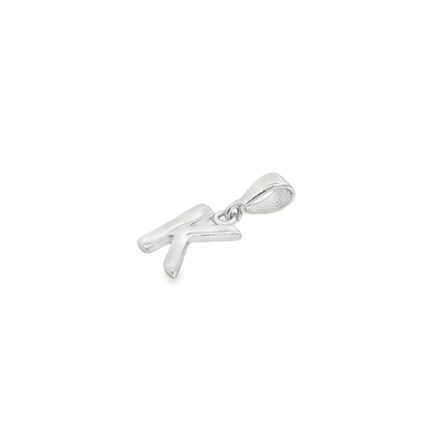 Jai's 14K White Gold Initial K Pendant
