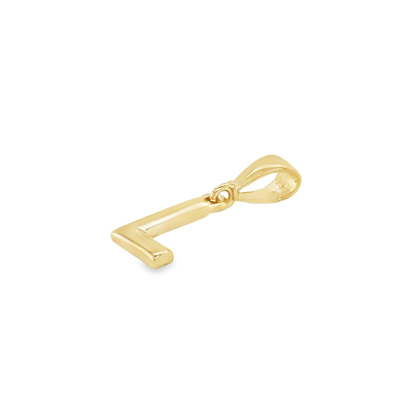 Jai's 14K Yellow Gold Initial L Pendant