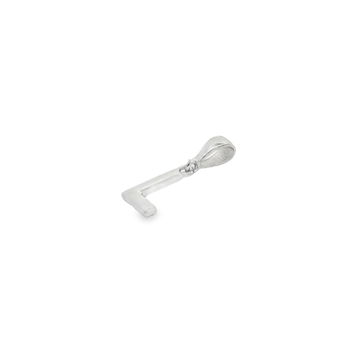 Jai's 14K White Gold Initial L Pendant