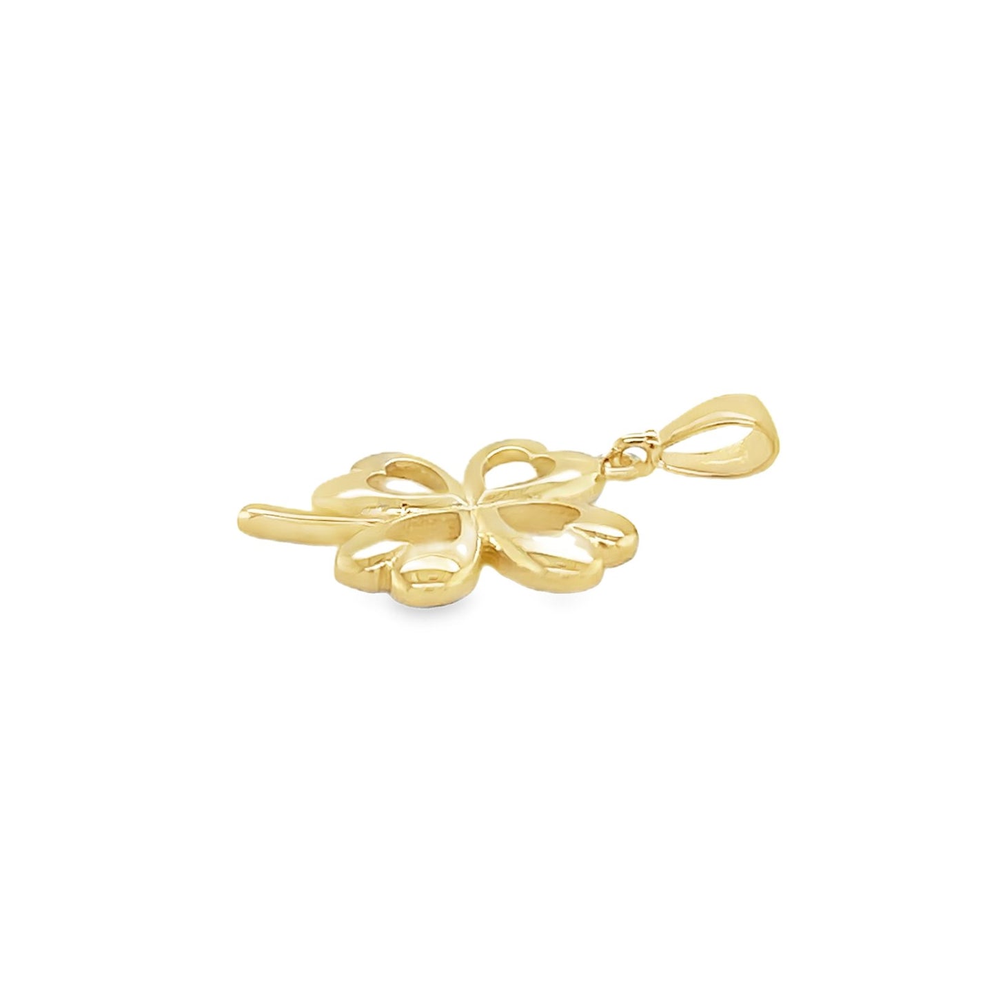 Jai's 14K Yellow Gold Four-leaf Clover Pendant