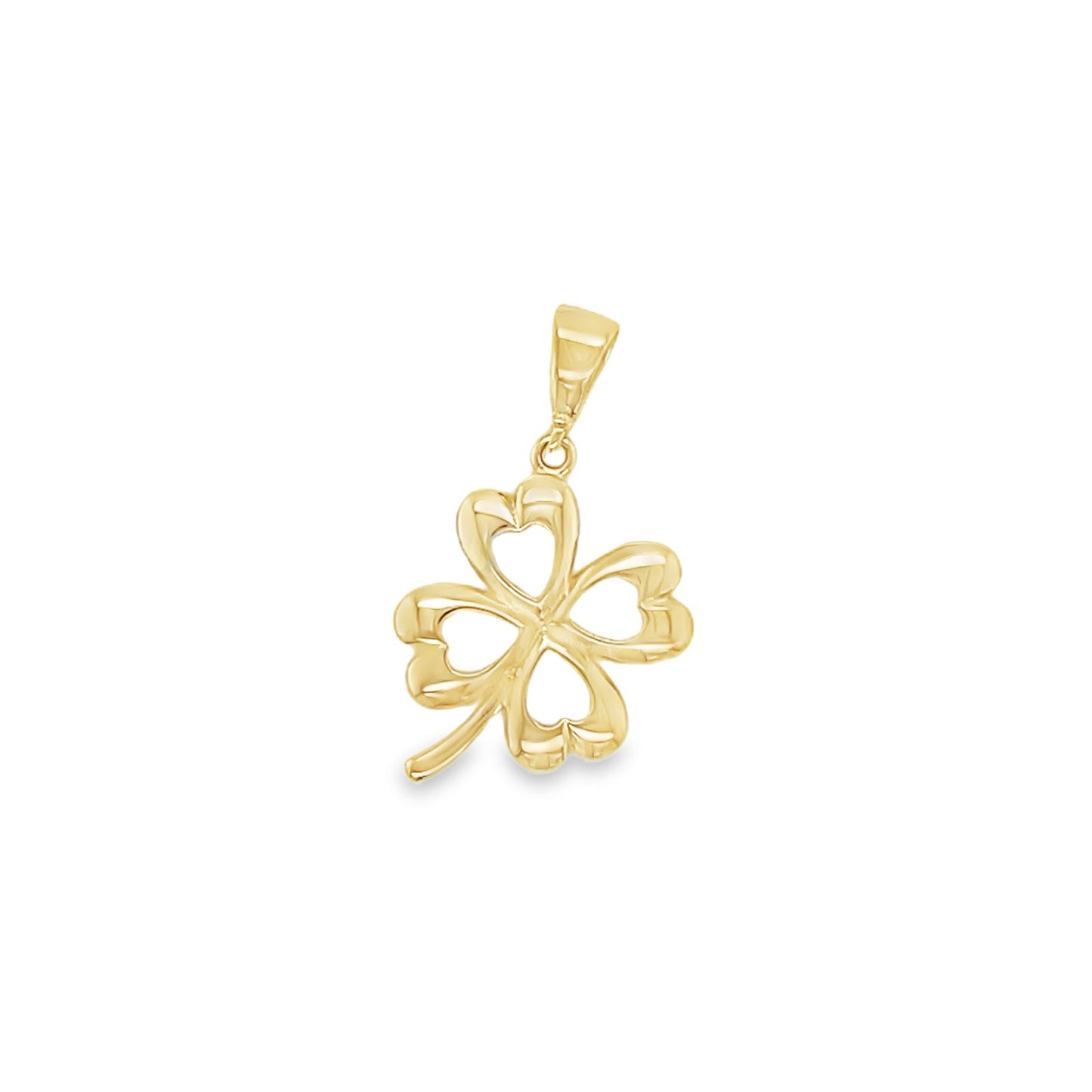 Jai's 14K Yellow Gold Four-leaf Clover Pendant