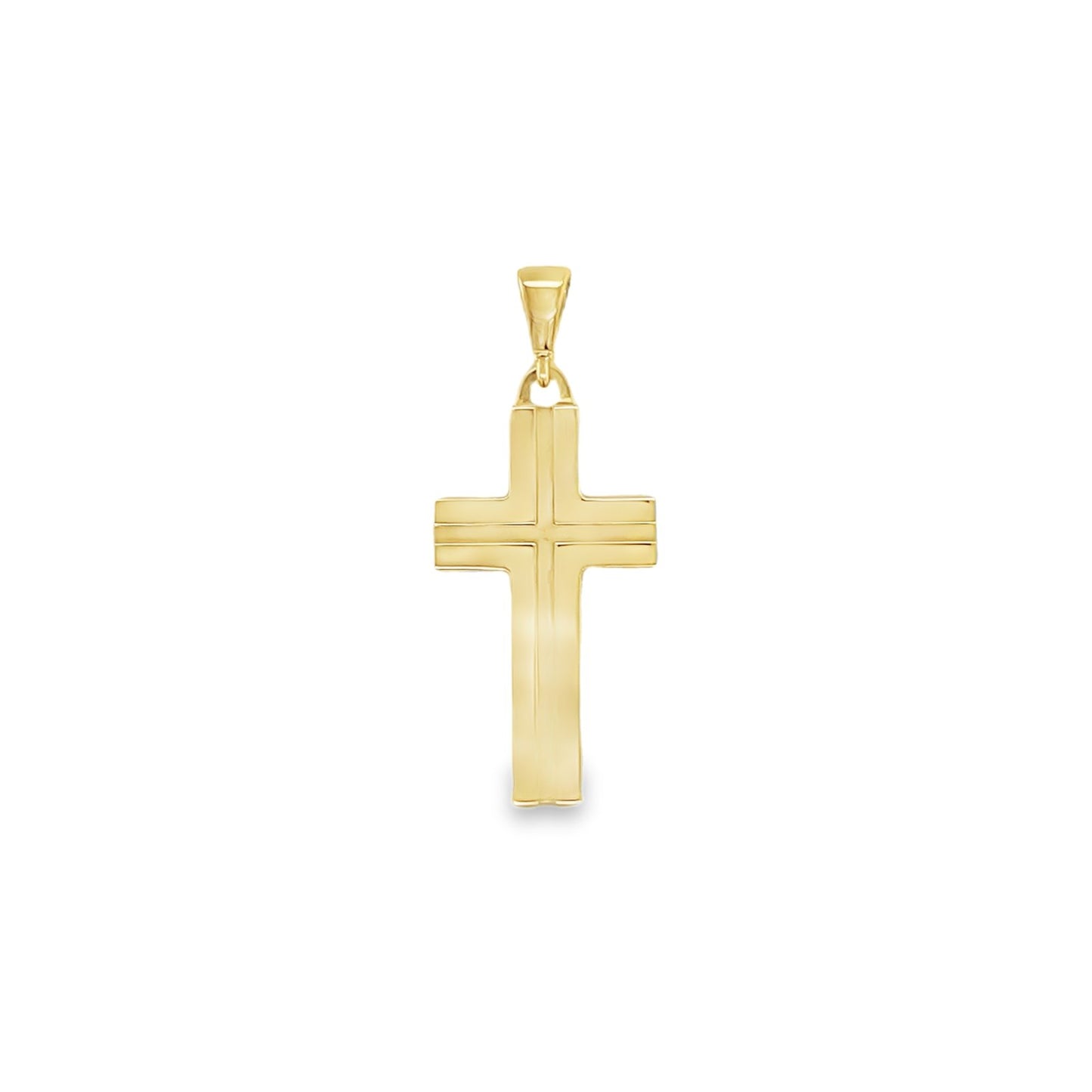 Jai's 14K Yellow Gold Medium Cross Pendant