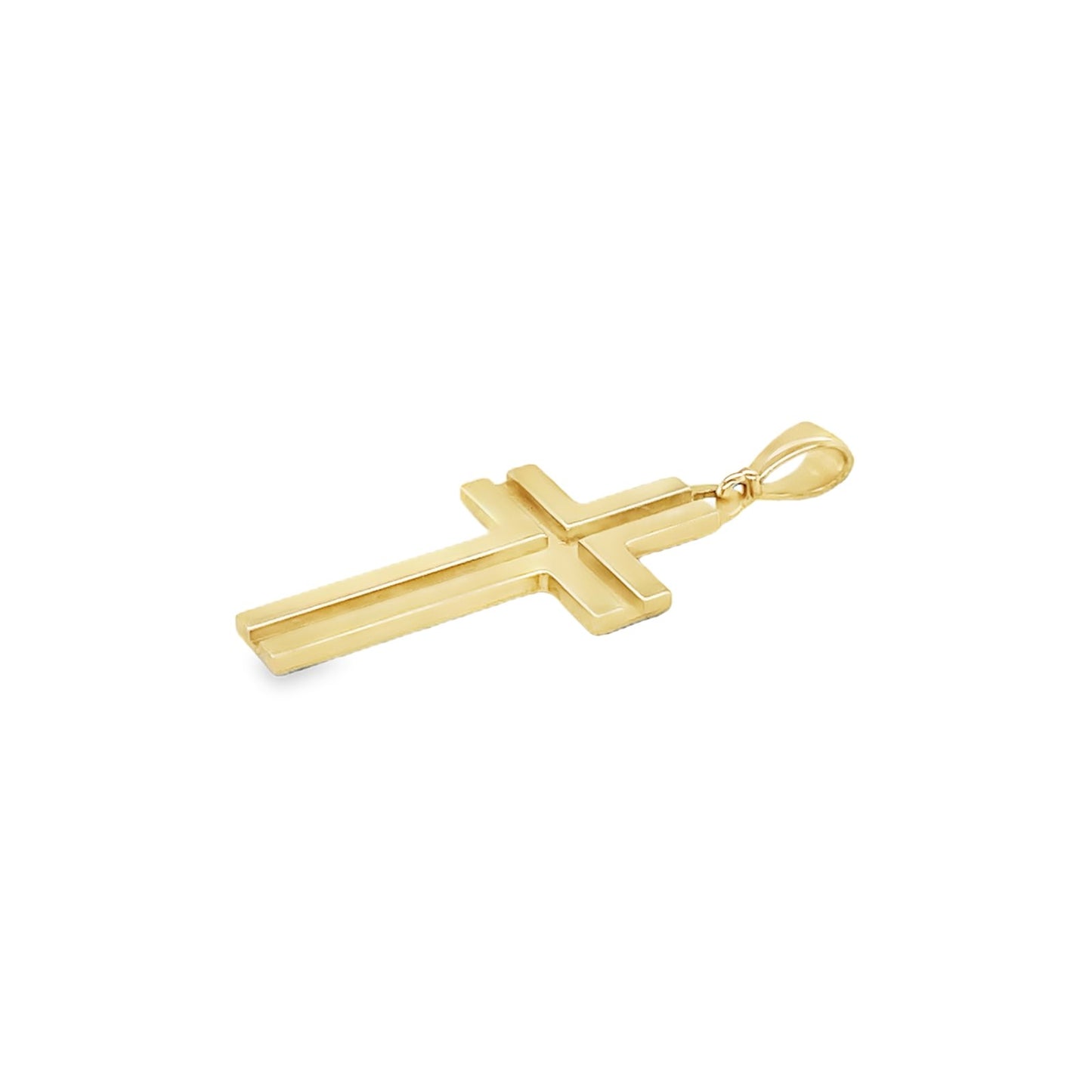 Jai's 14K Yellow Gold Medium Cross Pendant