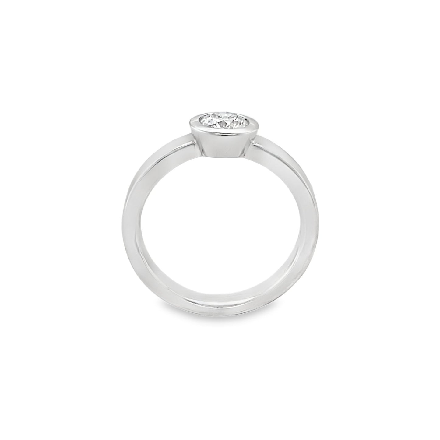 Hans Krieger's 18K White Gold Solitaire Diamond Engagement Ring