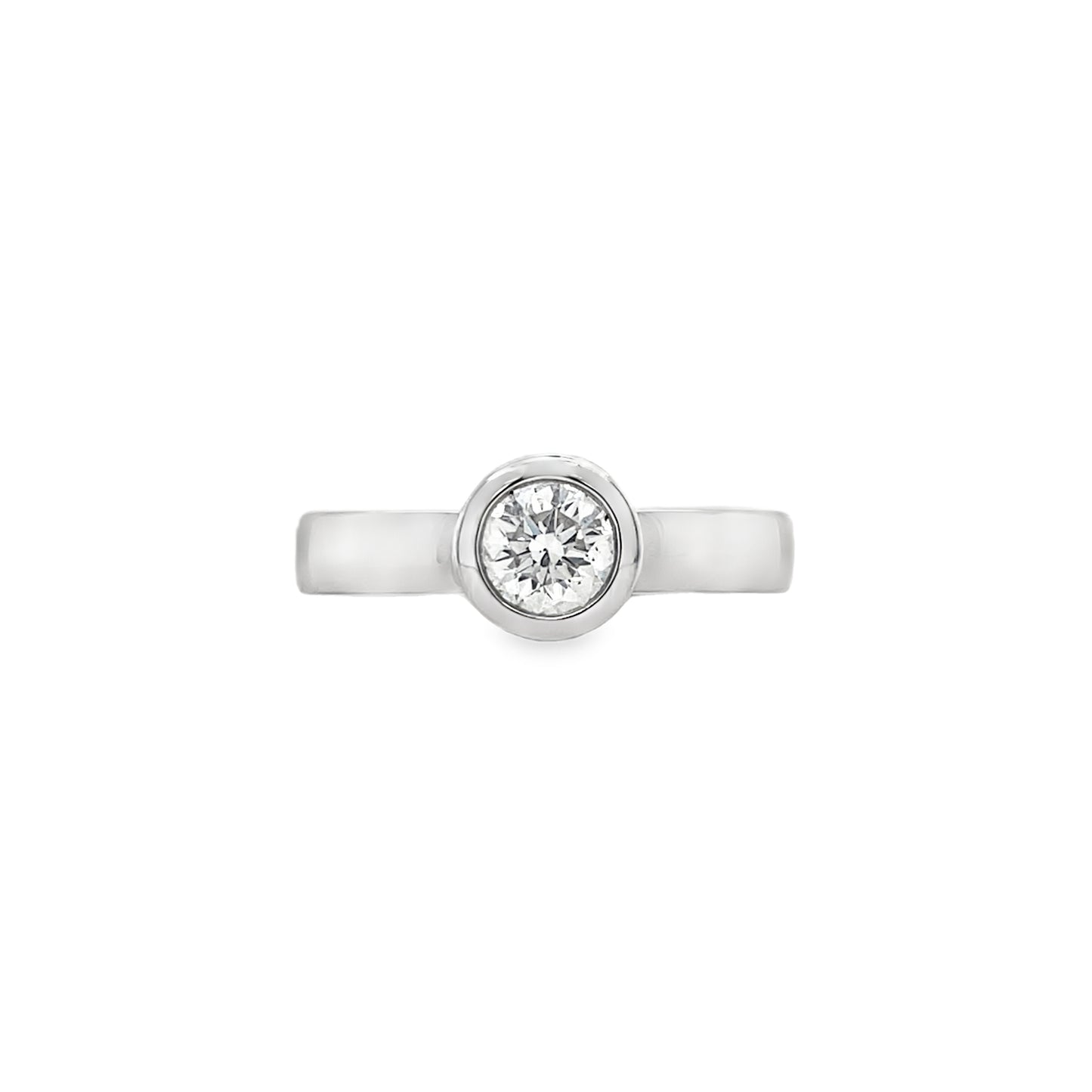 Hans Krieger's 18K White Gold Solitaire Diamond Engagement Ring
