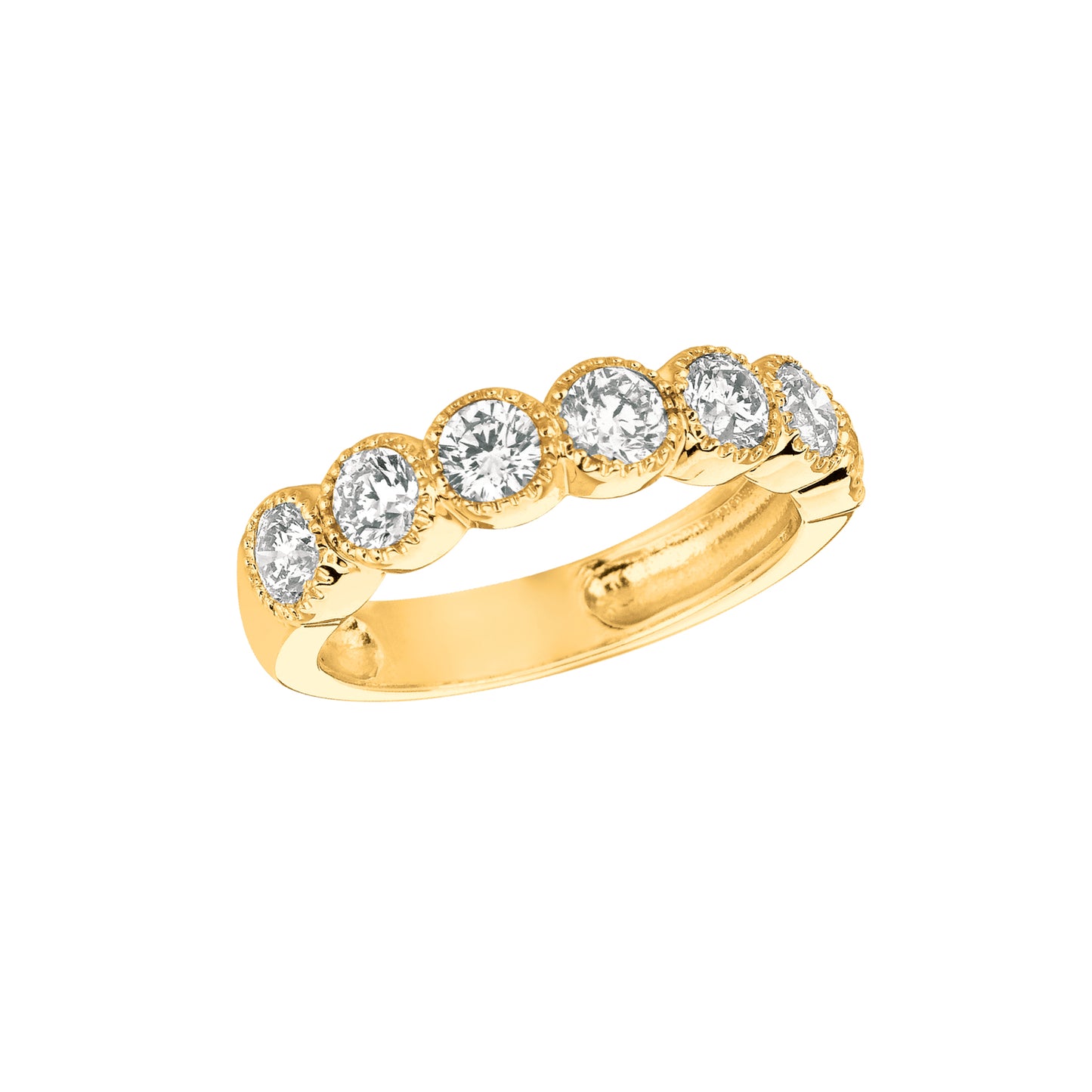 Morris & David's 14K Yellow Gold 1.4-carat Seven-stone Diamond Ring