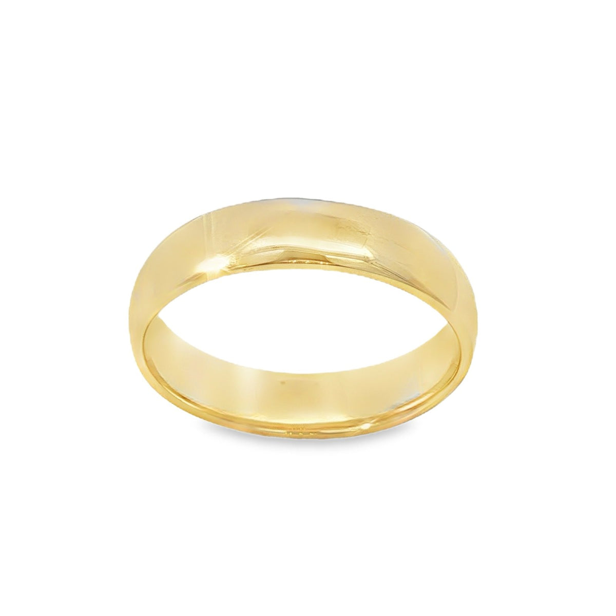 Jai's 14K Yellow Gold Thick Polished Band