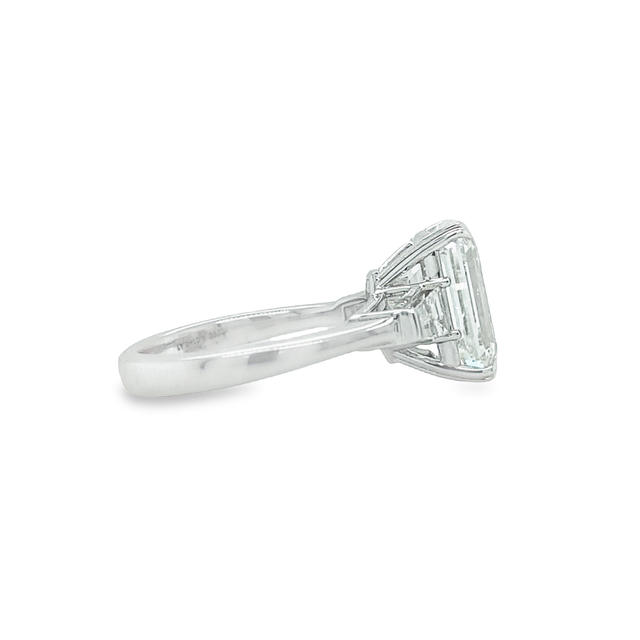 Jai's 18K White Gold Emerald-cut Diamond Engagement Ring