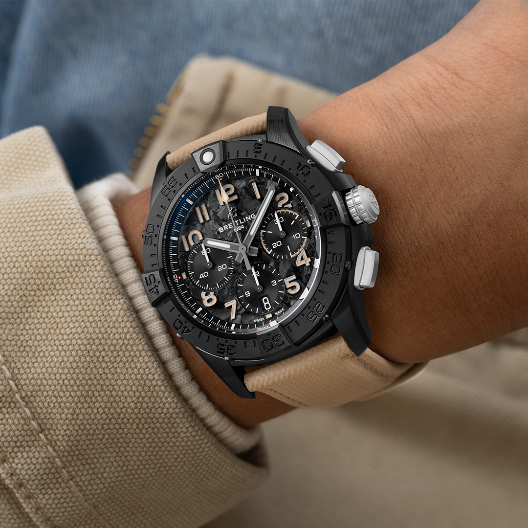 Breitling's Avenger B01 Chronograph 42 Night Mission with Black Dial