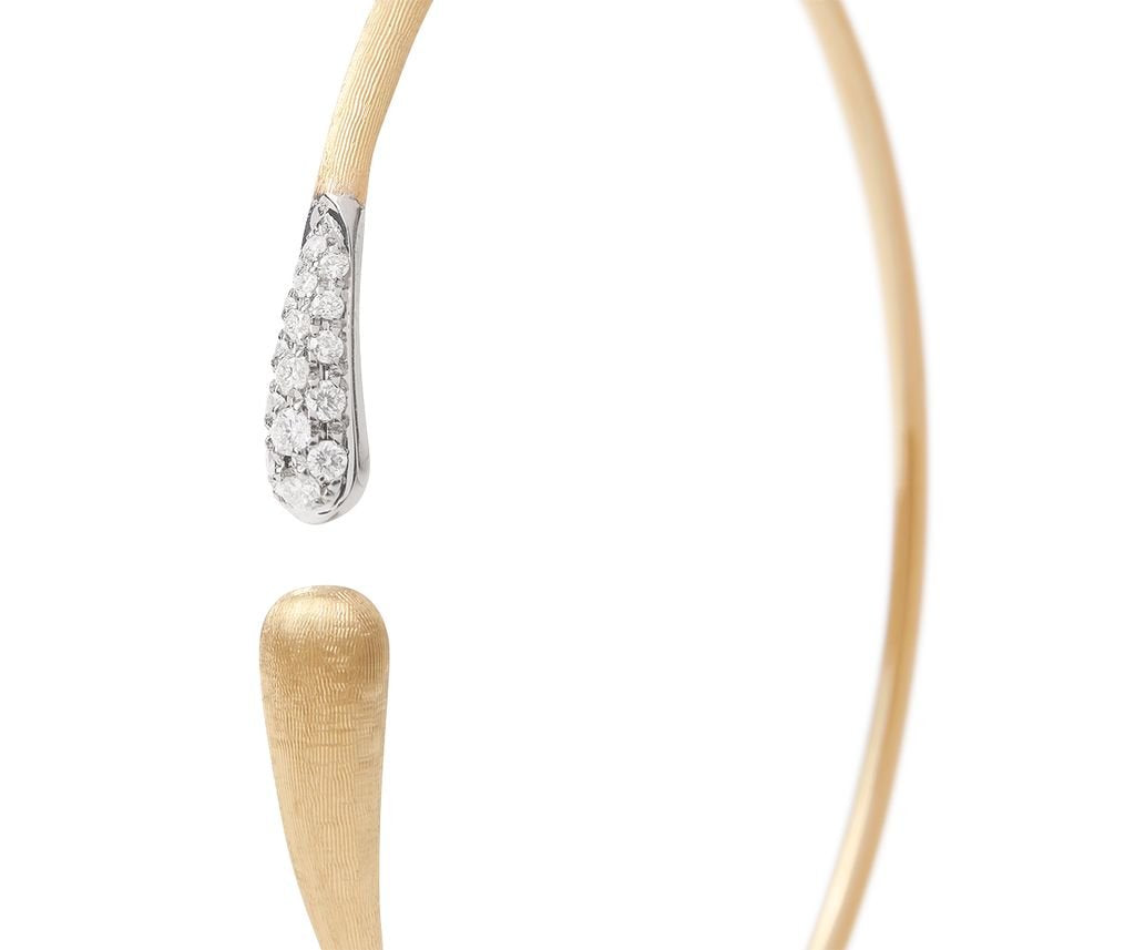 Marco Bicego's 18K Two-tone Lucia Diamond Bangle