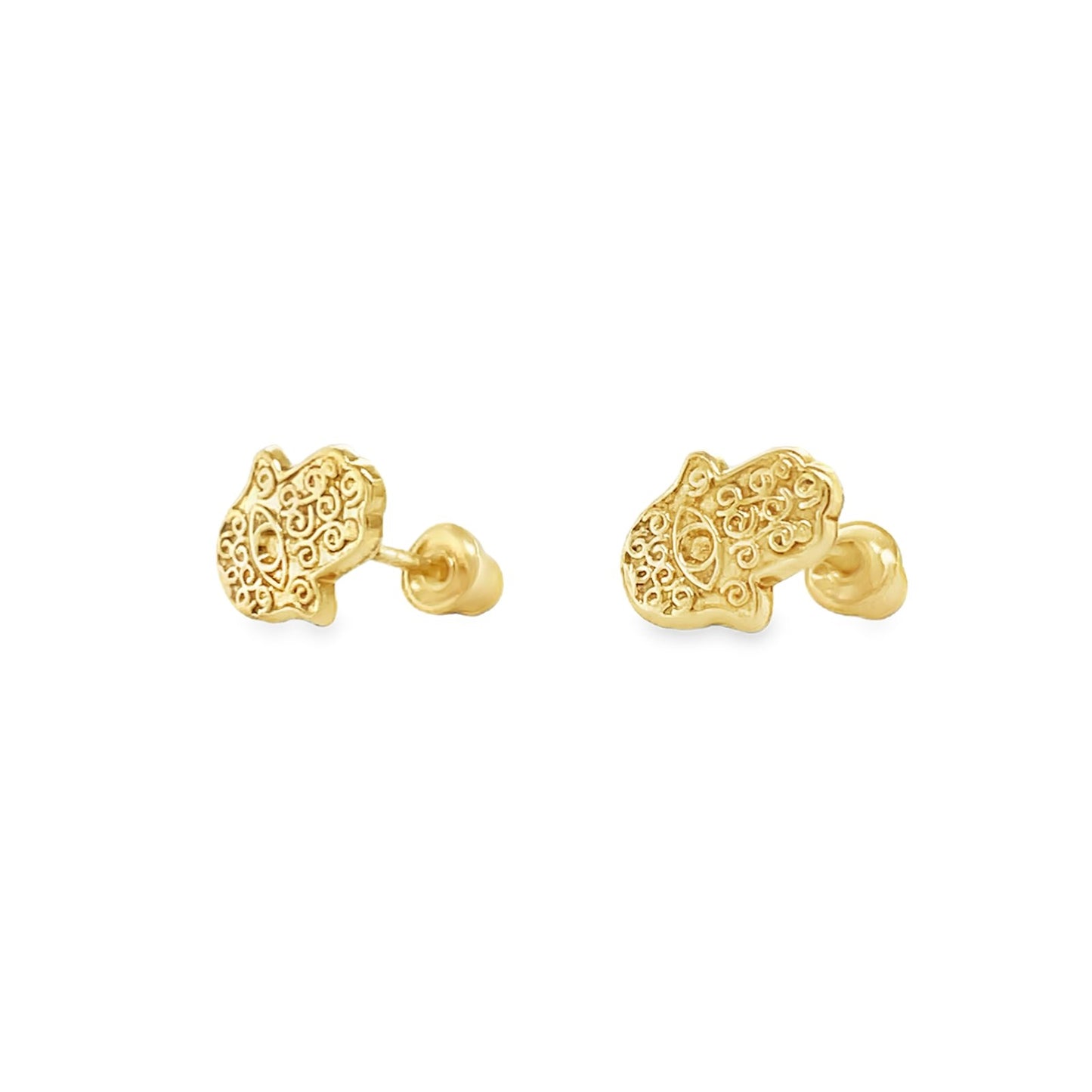 Jai's 14K Yellow Gold Baby Hamsa Hand Studs