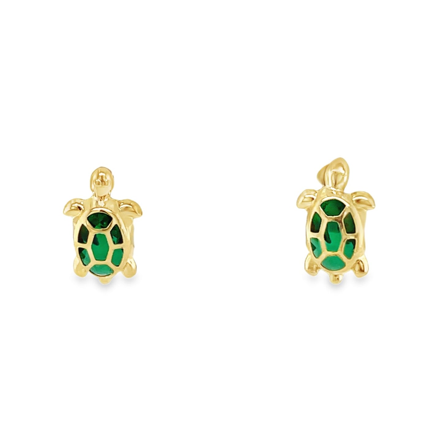 Jai's 14K Yellow Gold Vibrant Baby Turtle Studs