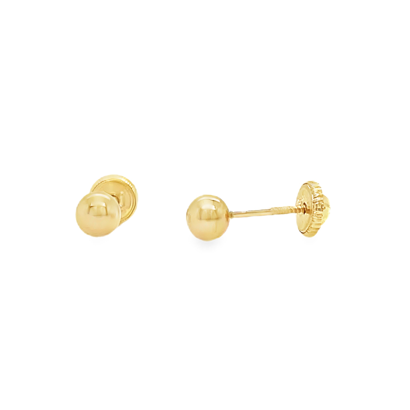 Jai's 14K Yellow Gold Baby Sphere Studs