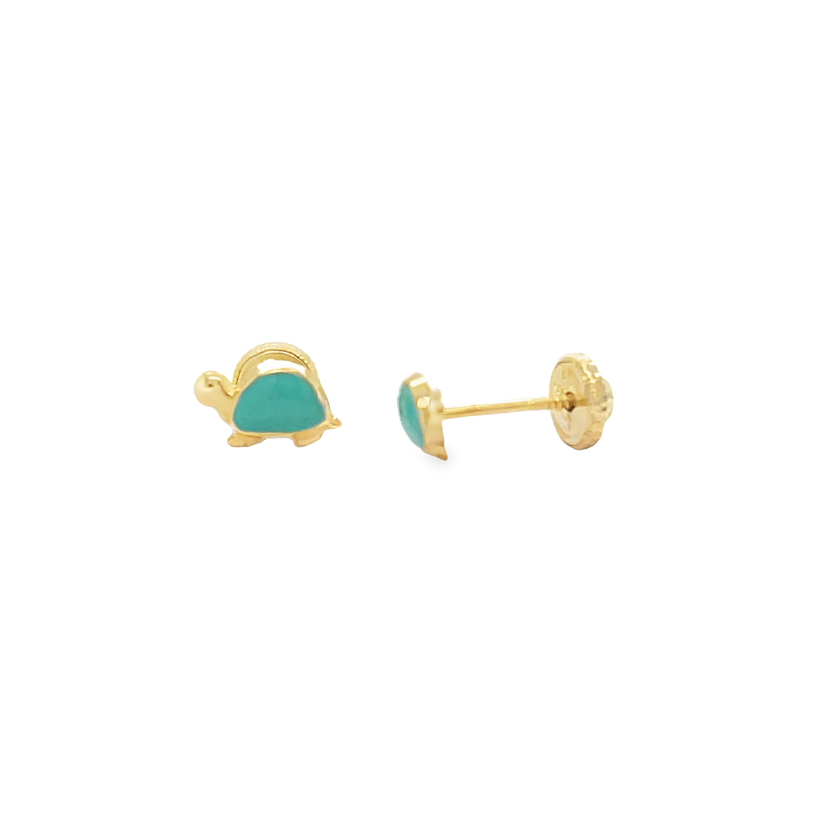 Jai's 14K Yellow Gold Baby Turtle Studs