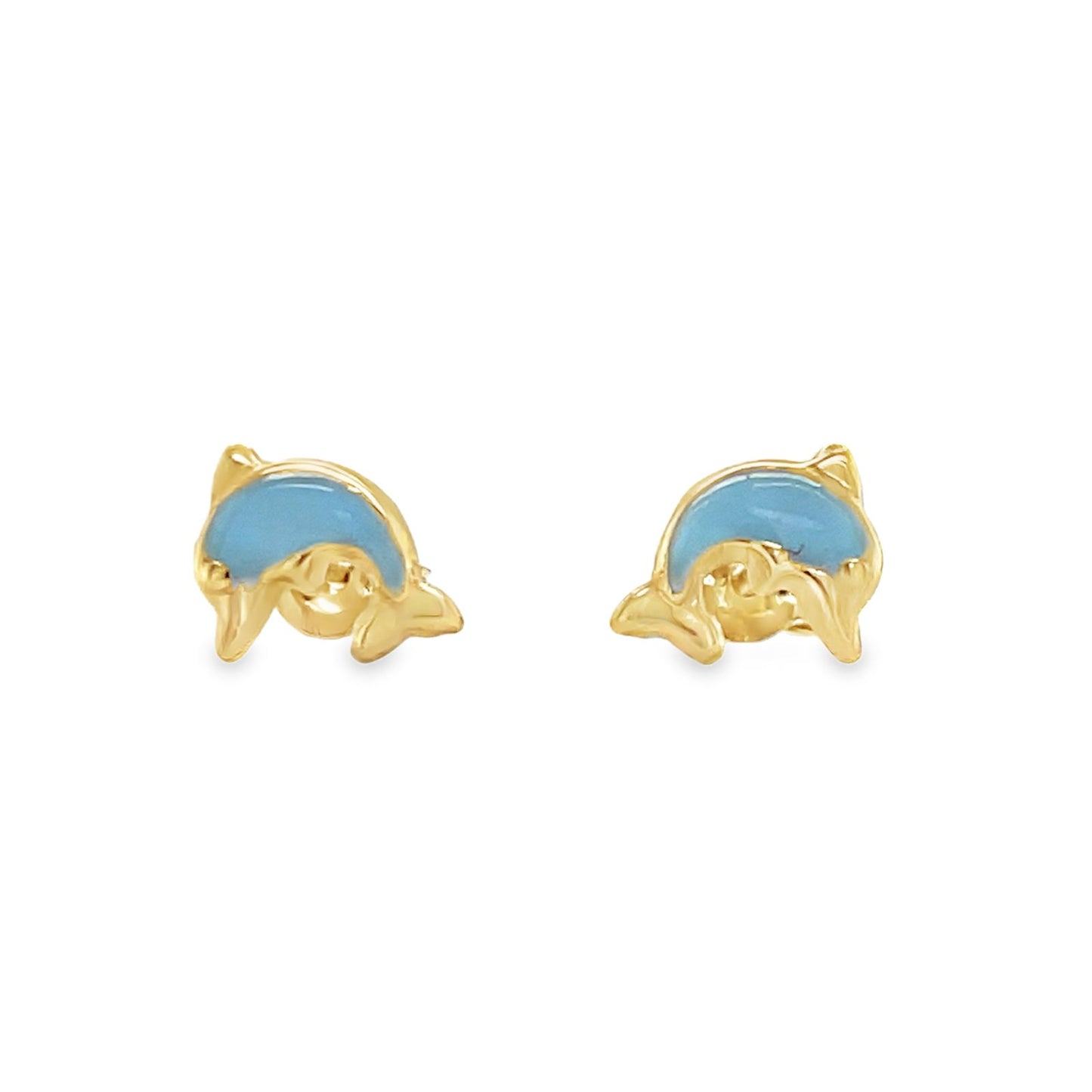 Jai's 14K Yellow Gold Baby Dolphin Studs