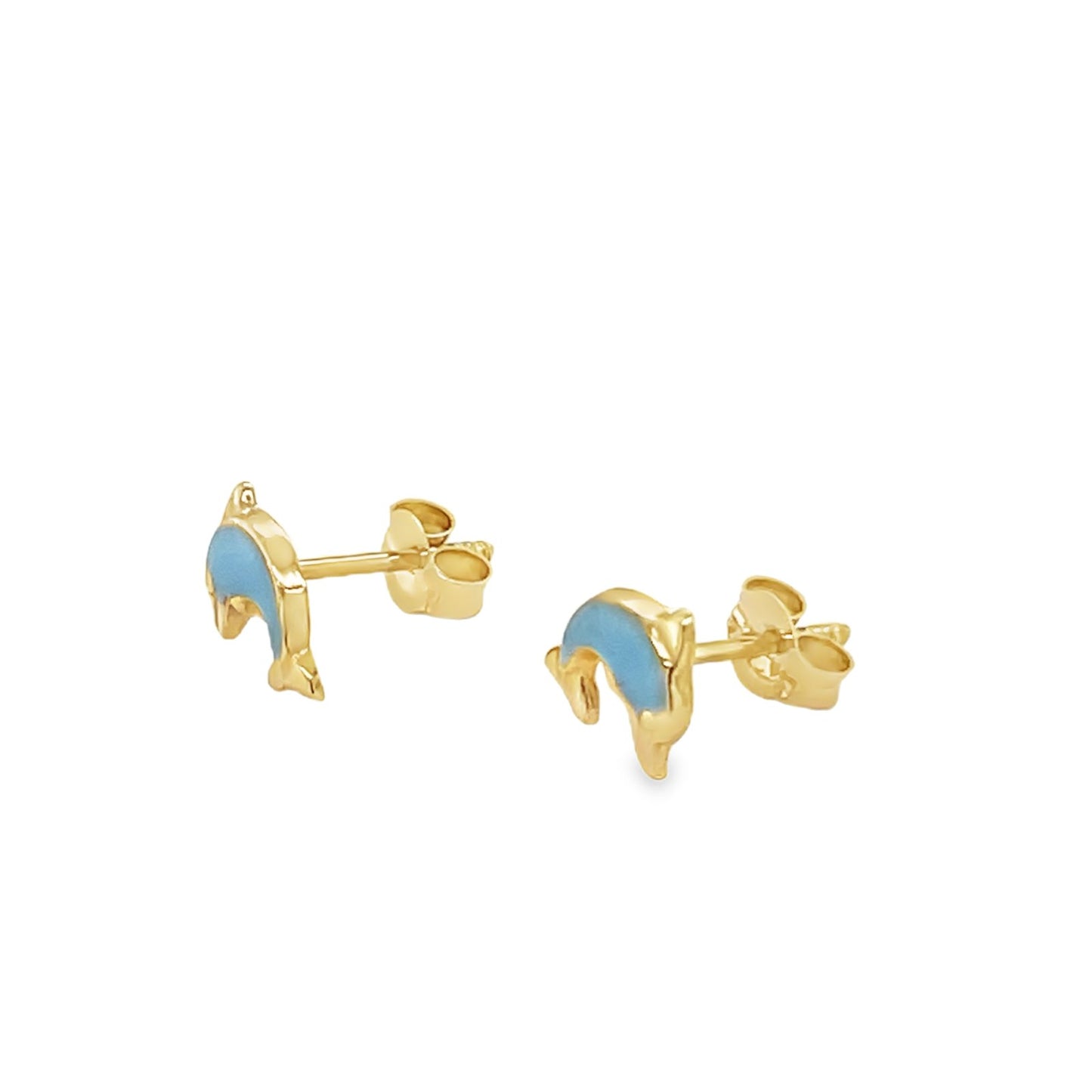 Jai's 14K Yellow Gold Baby Dolphin Studs