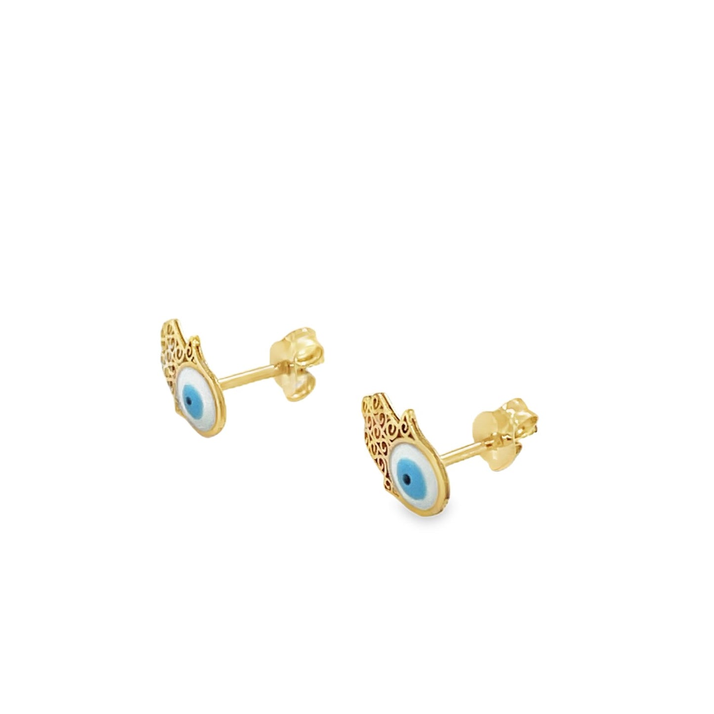 Jai's 14K Yellow Gold Baby Hamsa Hand Studs