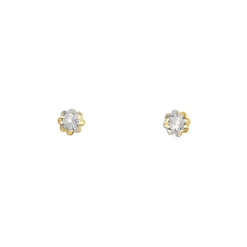 Jai's 14K Two-tone Baby Flower Studs