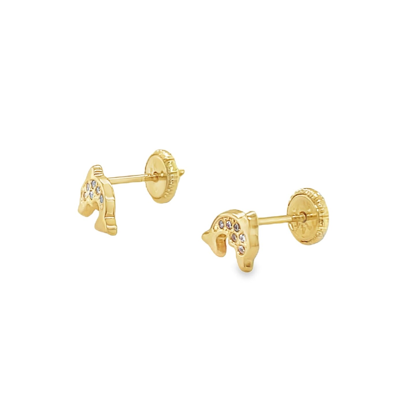 Jai's 14K Yellow Gold Baby Dolphin Studs