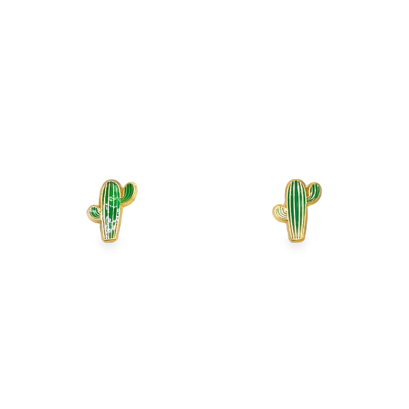 Jai's 14K Yellow Gold Baby Cactus Studs