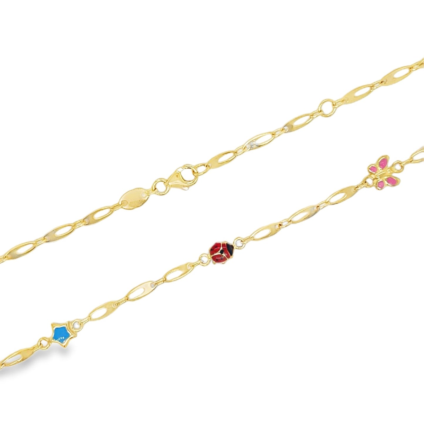 Jai's 14K Yellow Gold Charm Necklace
