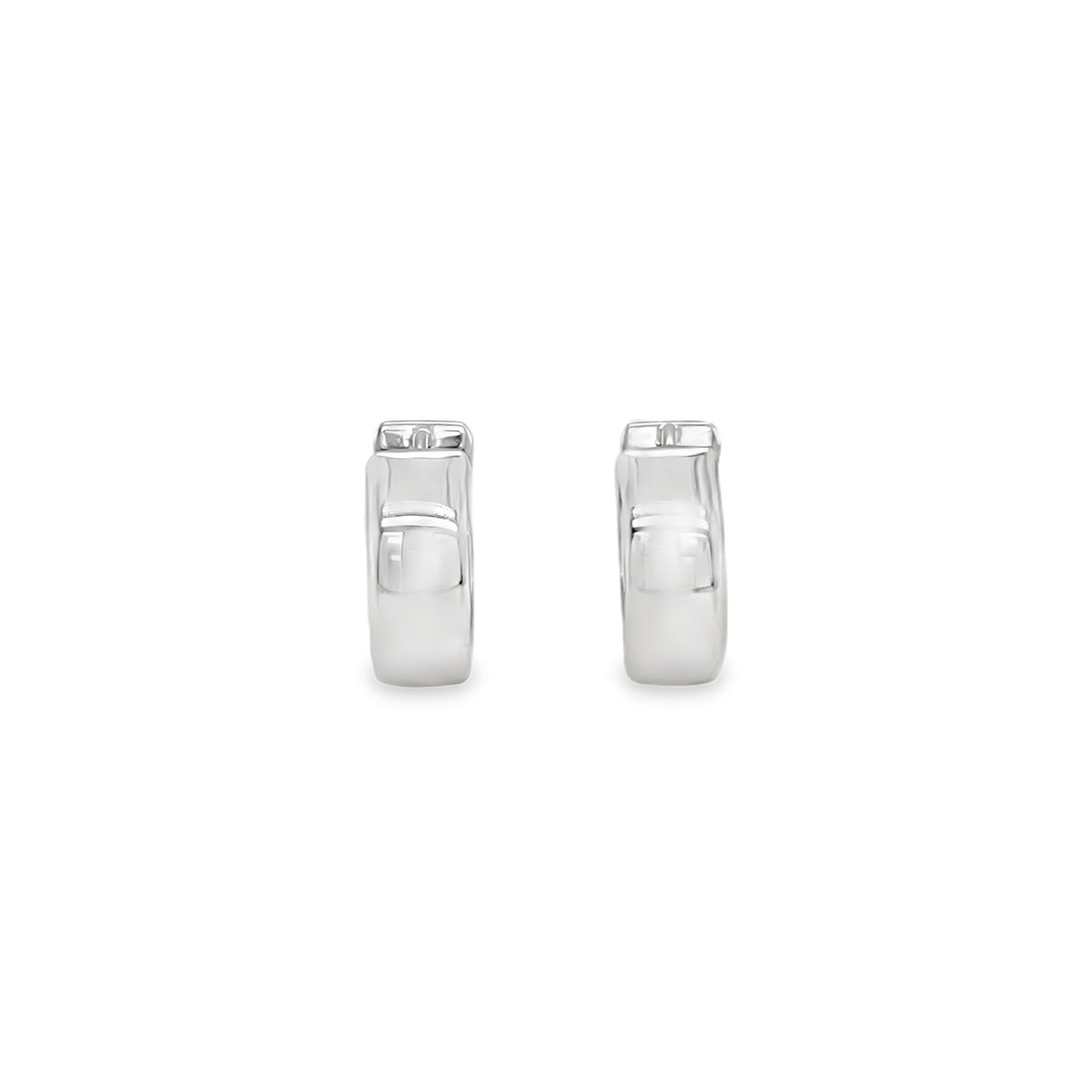 Jai's 14K White Gold Medium Huggies