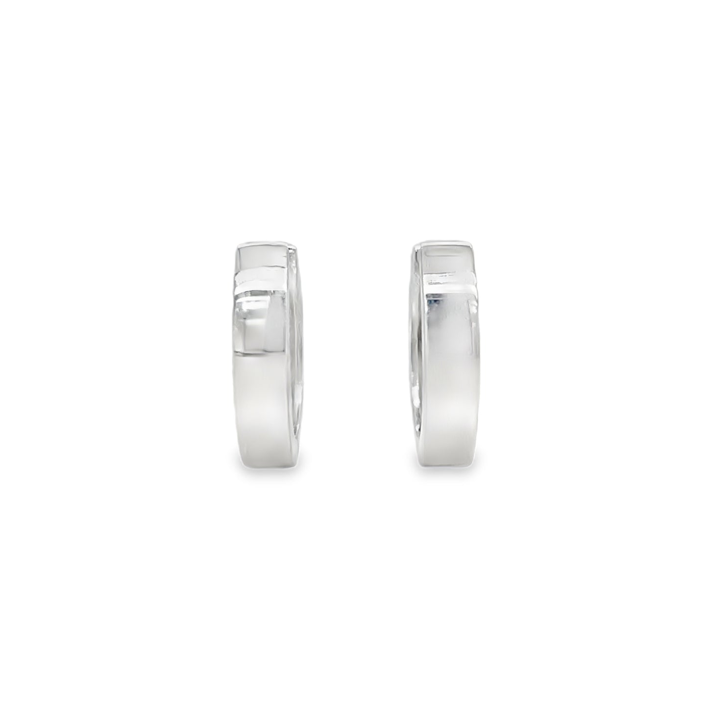 Jai's 14K White Gold Medium Thin Huggies