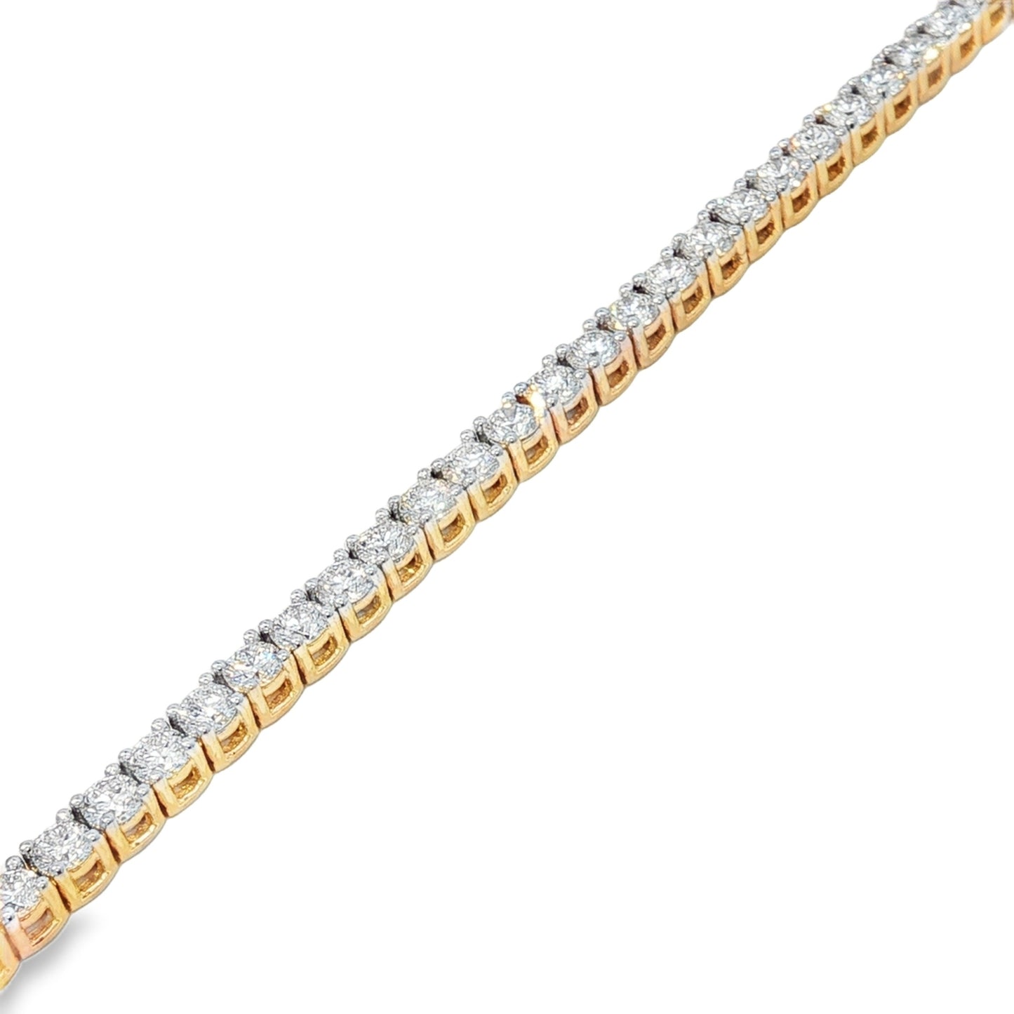 Jai's 18K Yellow Gold 4-carat Diamond Tennis Bracelet