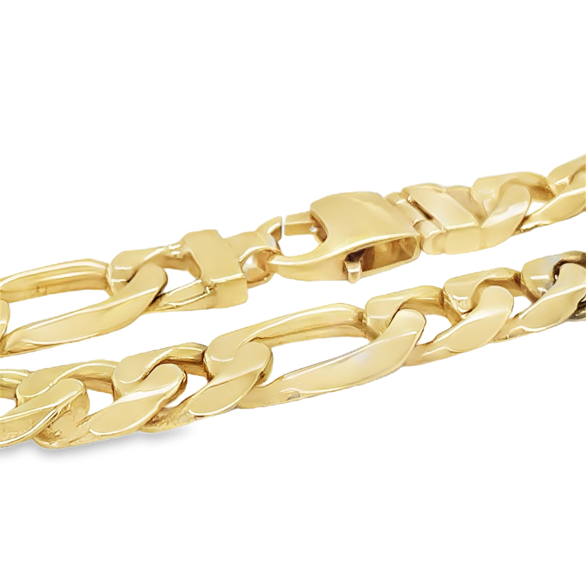 Jai's 14K Yellow Gold Thick Figaro Chain Bracelet - 8"