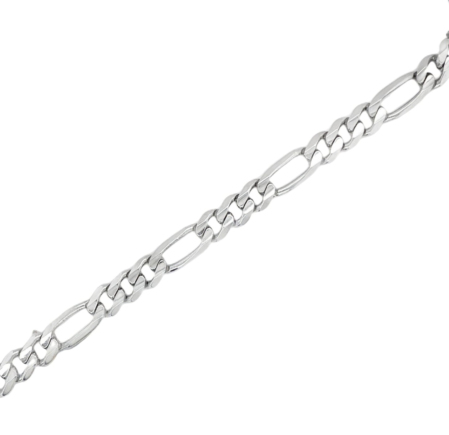 Jai's 14K White Gold Figaro Chain Bracelet