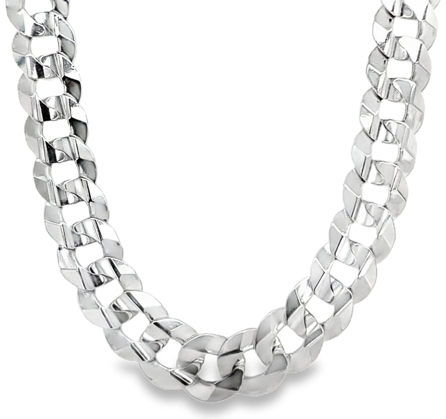 Jai's 14K White Gold Flat Cuban Curb Chain