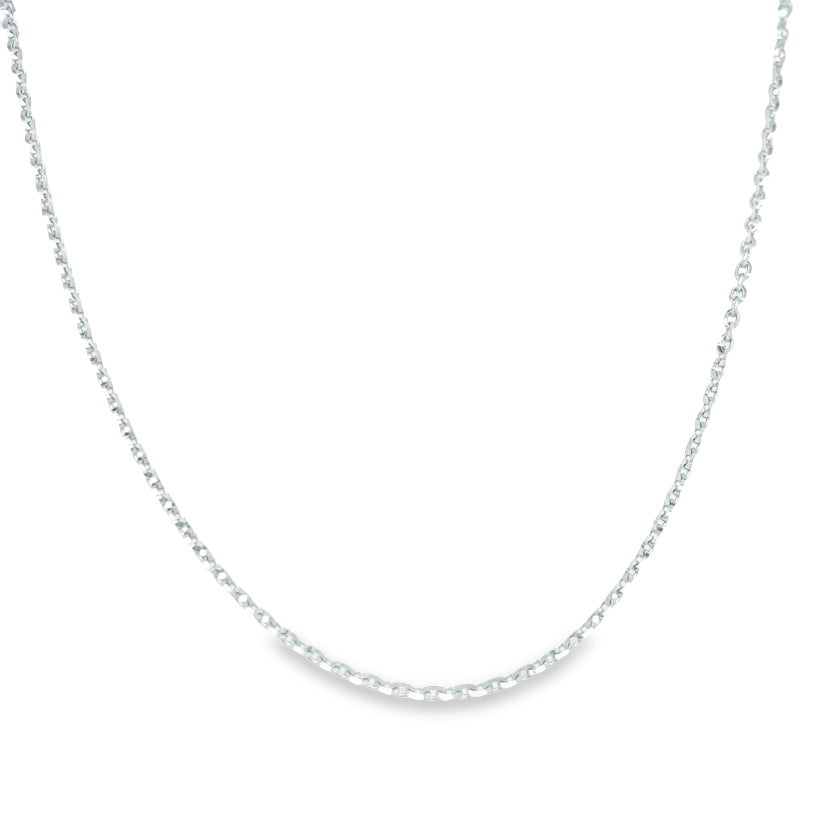 Jai's 14K White Gold Fine Oval Cable Chain