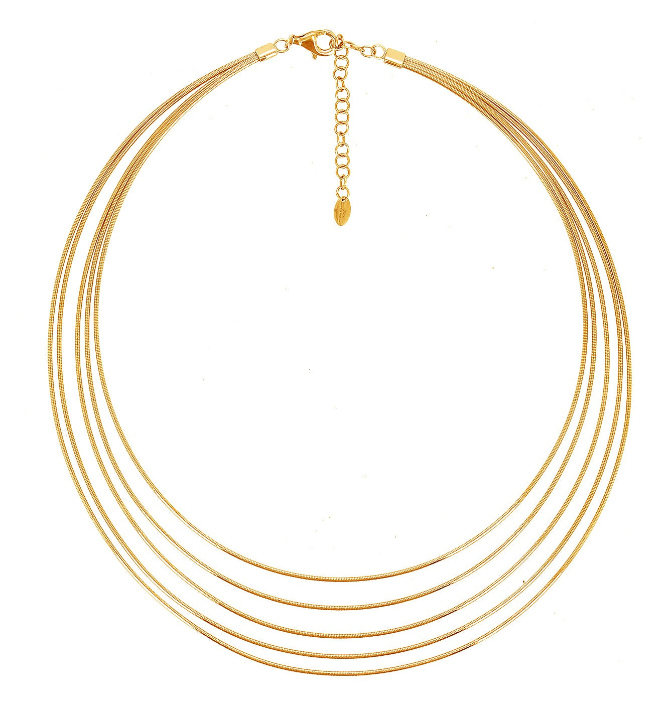 Pesavento's Yellow Gold-plated Silver DNA Necklace