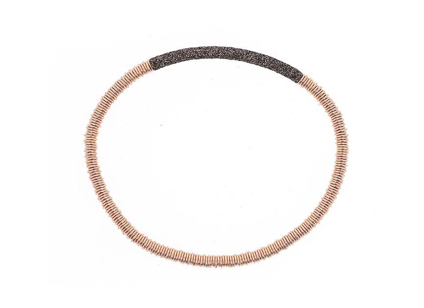 Pesavento's Rose Gold-plated Silver Polvere Di Sogni Bangle