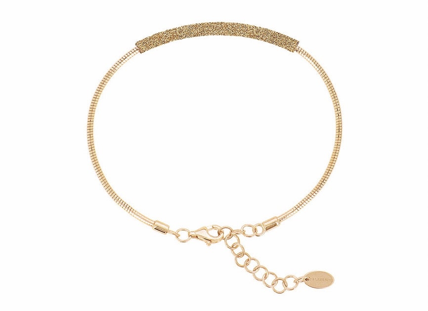 Pesavento's Yellow Gold-plated Silver Polvere Di Sogni Colours Bracelet