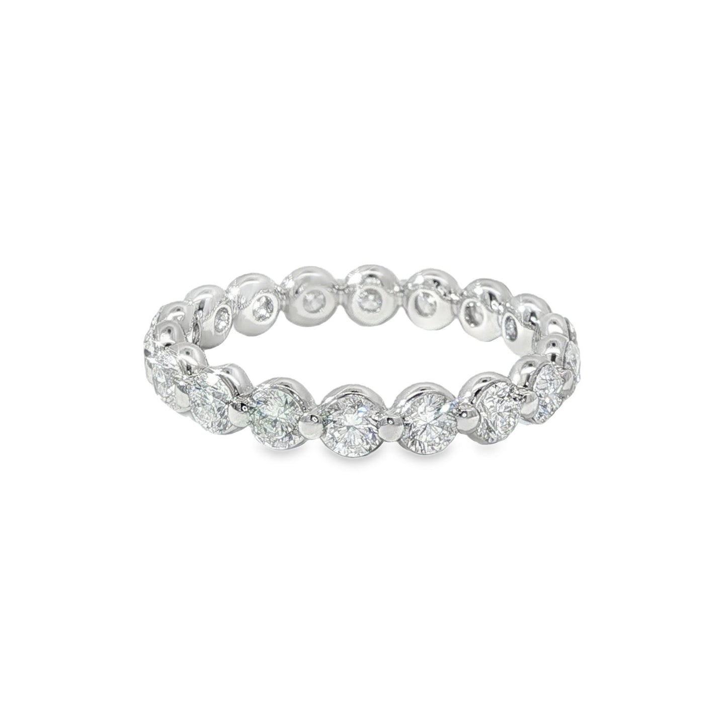 Jai's 14K White Gold Diamond Eternity Wedding Band