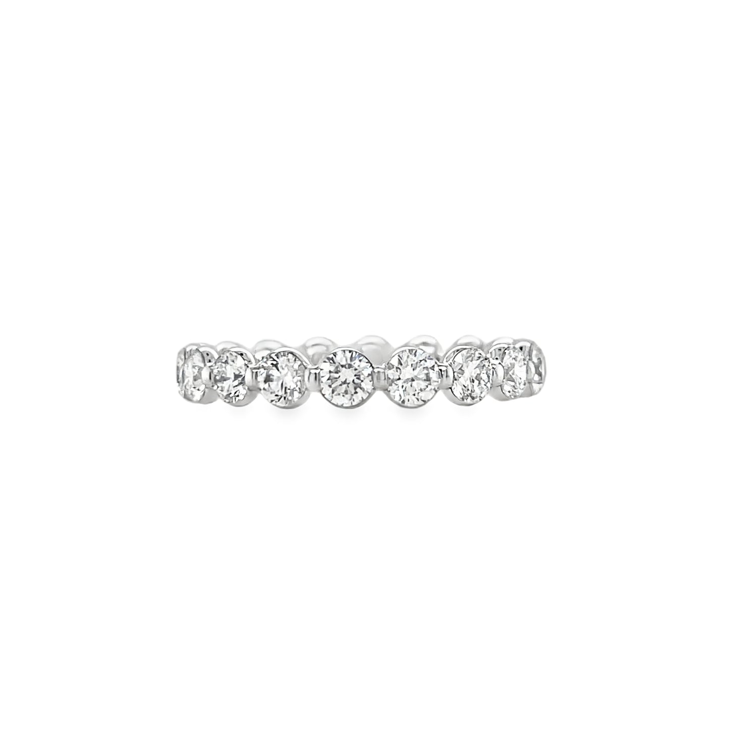 Jai's 14K White Gold Diamond Wedding Band