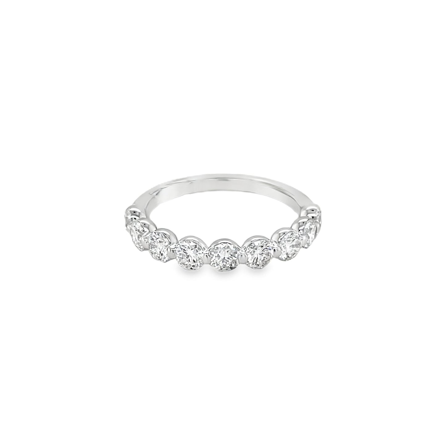 Jai's 14K White Gold Diamond Wedding Band
