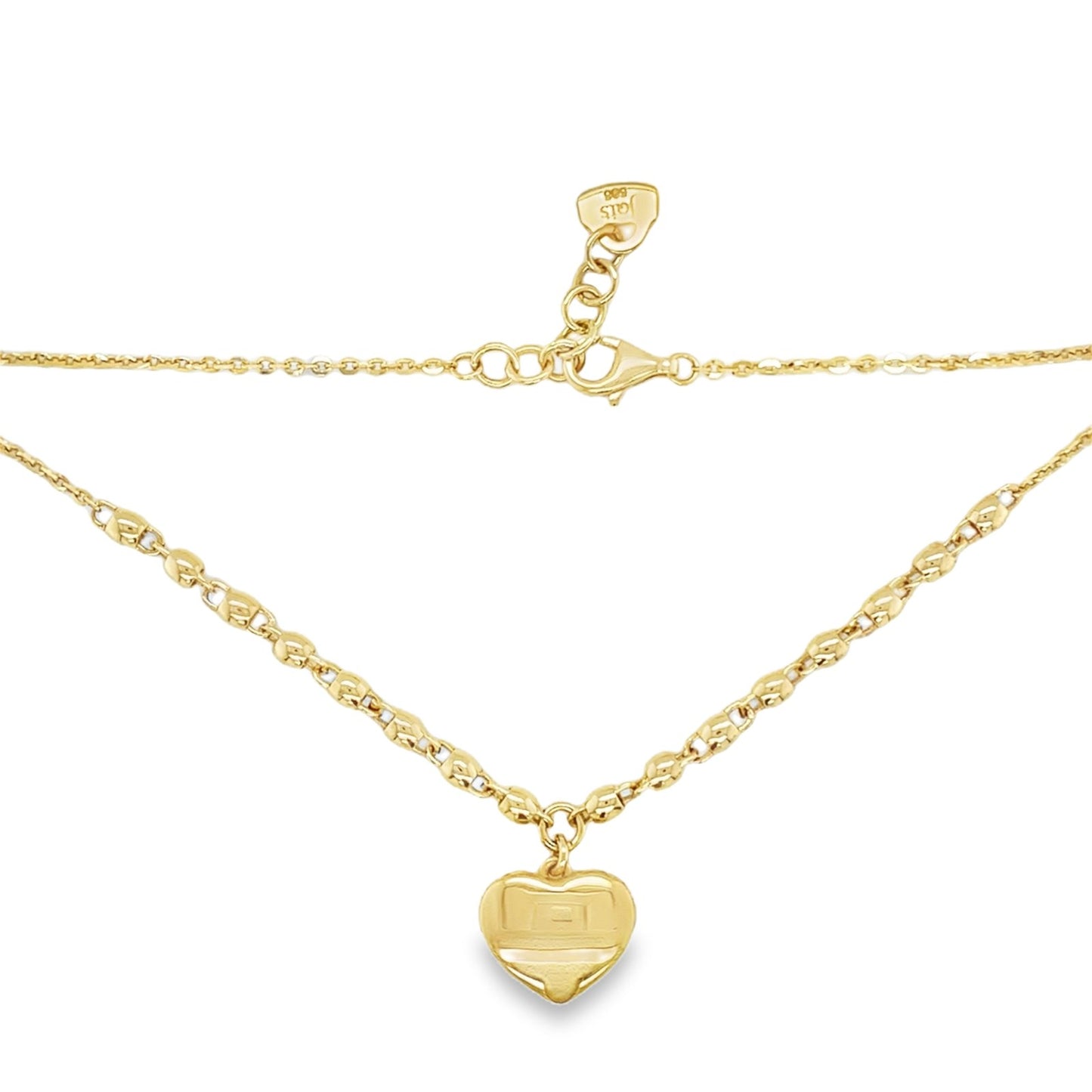 Jai's 14K Yellow Gold Heart Necklace