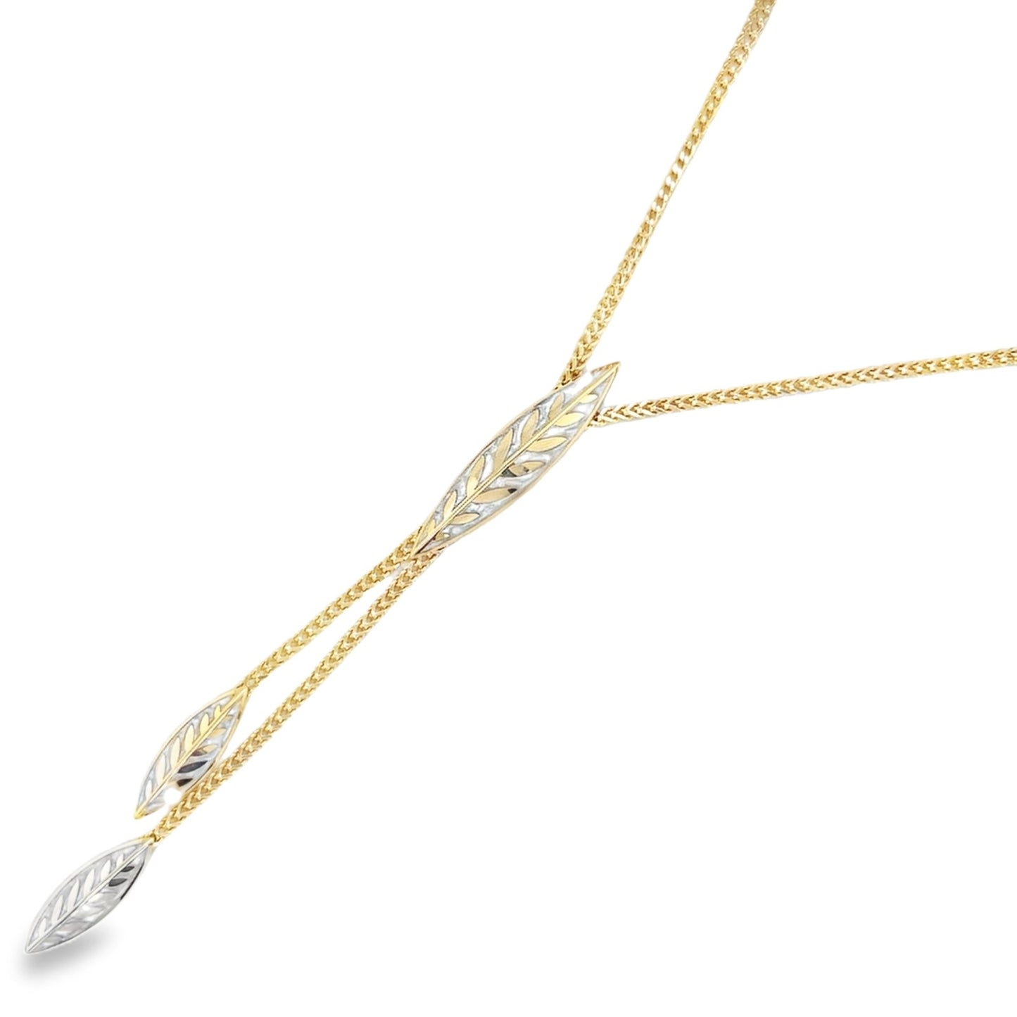 Jai's 14K Yellow Gold Foxtail Lariat Necklace