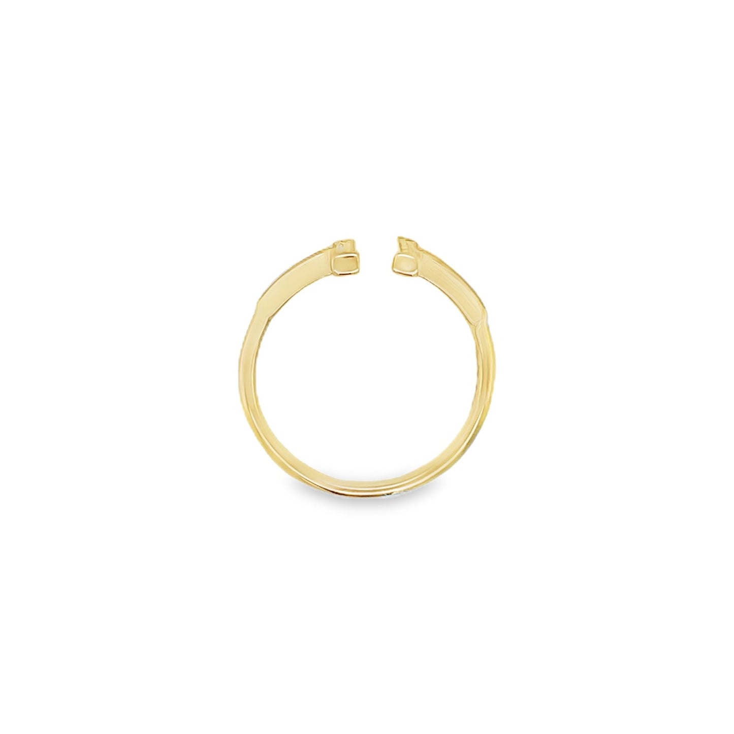 Jai's 14K Yellow Gold Sparkling Open-band Ring